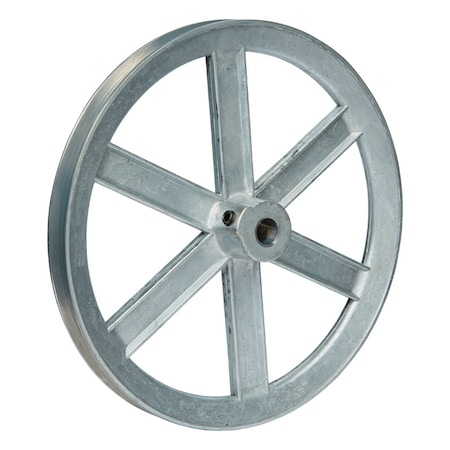 Chicago Die Casting Chicago Die Cast 10 in. D X 1/2 in. D Zinc Single V-Grooved Pulley 1000A5